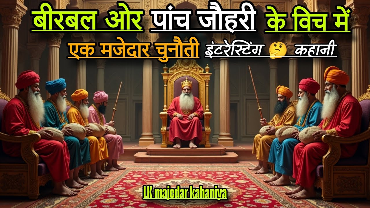 पांच जौहरी और बीरबल के बीच में 🤔 चुनौती इंटरेस्टिंग कहानी | interesting story is kahani akbar birbal
