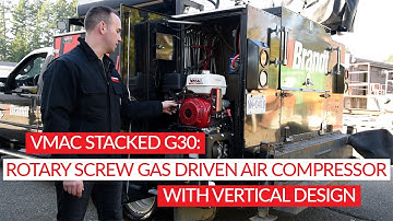 VMAC Stacked G30: Rotary Screw Gas Driven Air Compressor With Vertical Design