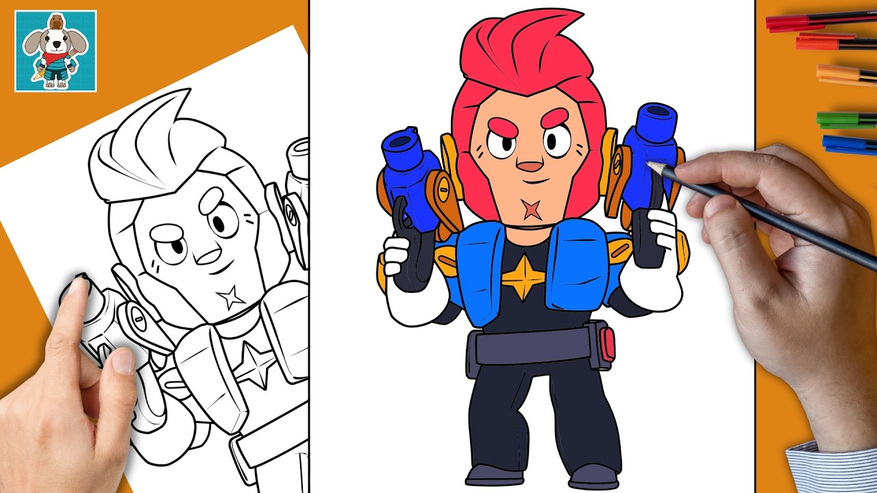 THE BEST way to draw Astral Colt | Brawl Stars | HVORDAN TEGNE | HOW TO DRAW