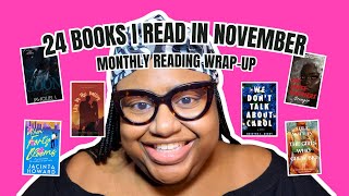 24 BOOKS I READ THIS MONTH | November 2025 Reads | Romance, paranormal fantasy, Southern fiction