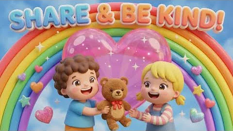 Sharing Is Caring! Kindness Song for Kids | Cute Animation | Kiddo Jingle Jam