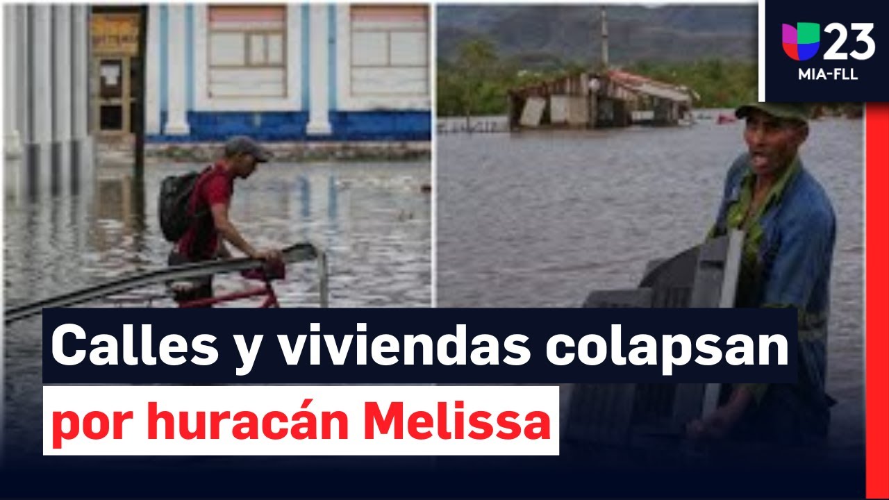 Huracán Melissa deja a Santiago de Cuba bajo el agua