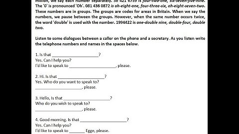 Unit 1: Listening Activity No.1