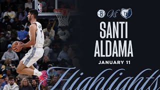 Santi Aldama Highlights Vs. Brooklyn Nets