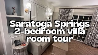 Disney’s Saratoga Springs 2Bedroom Villa Tour | Grandstand Section 2023 | Disney Vacation Club