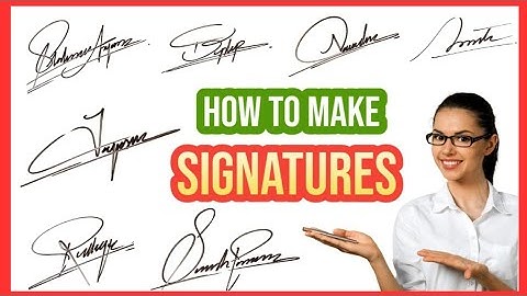 How to signature like a boss | How to signature your name | Signature
