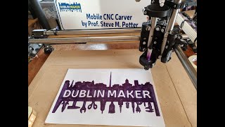 MPCNC draws Dublin Maker logo, by Steve M. Potter