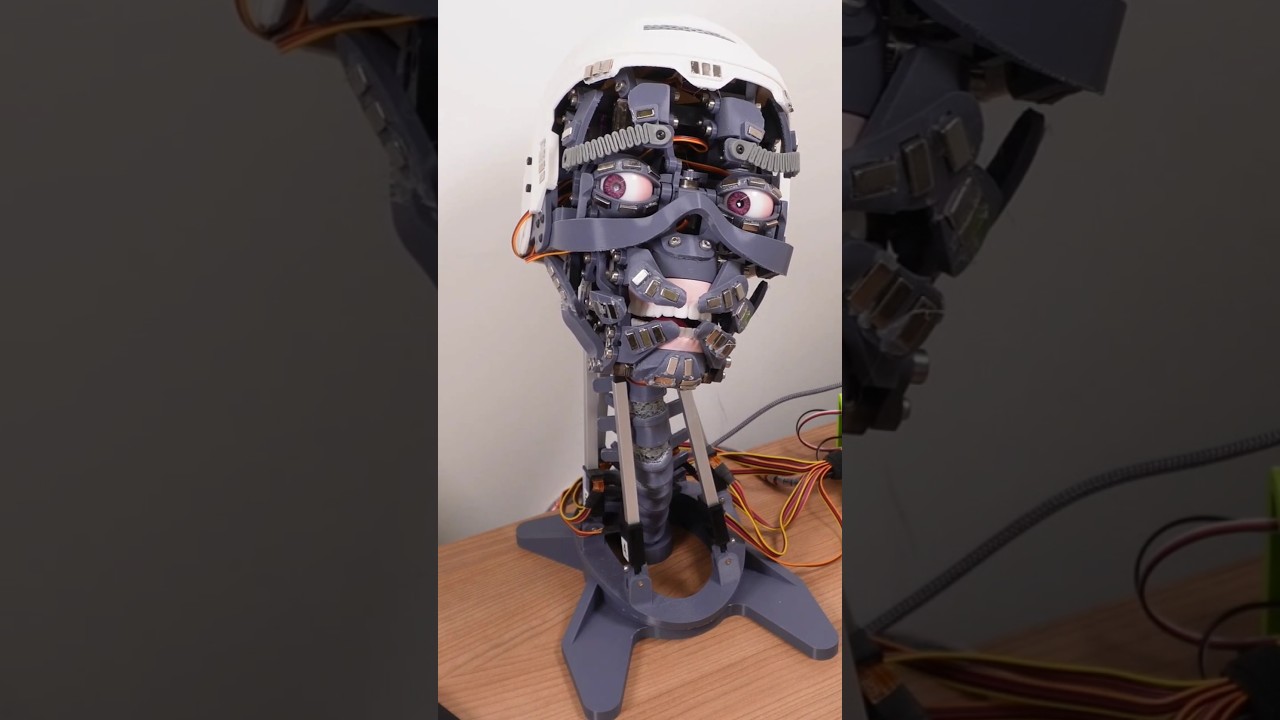 A biologically inspired neck mechanism #3dprinting #robotics #animatronics