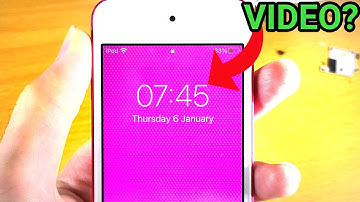 Can you make a video as your Lock Screen on iPod Touch?