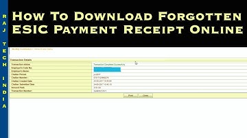 ESIC Challan Receipt Print || ESIC Paid Challan Download