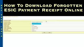 Esic challan receipt print | paid download: have you forgotten your
number and forgot to download monthly payment receipt...