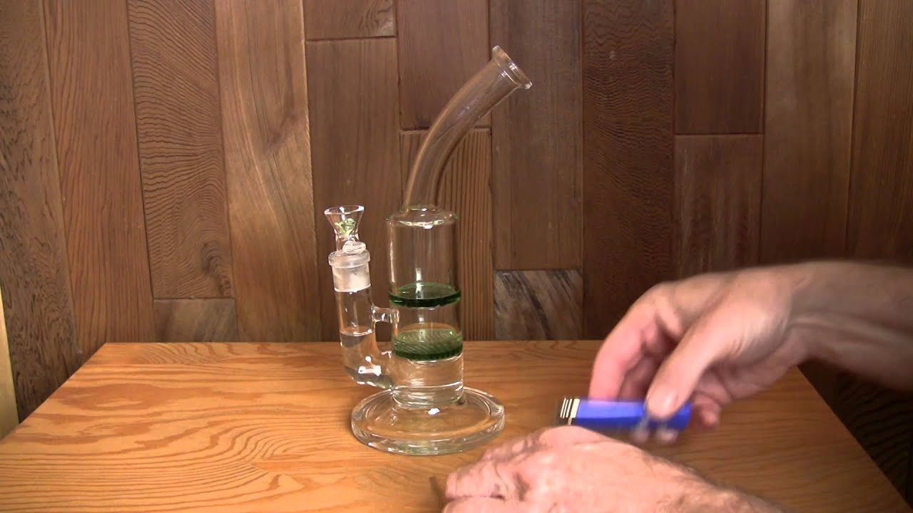 Thick Ass Glass 9.5" Bent Neck Honeycomb Diffuser