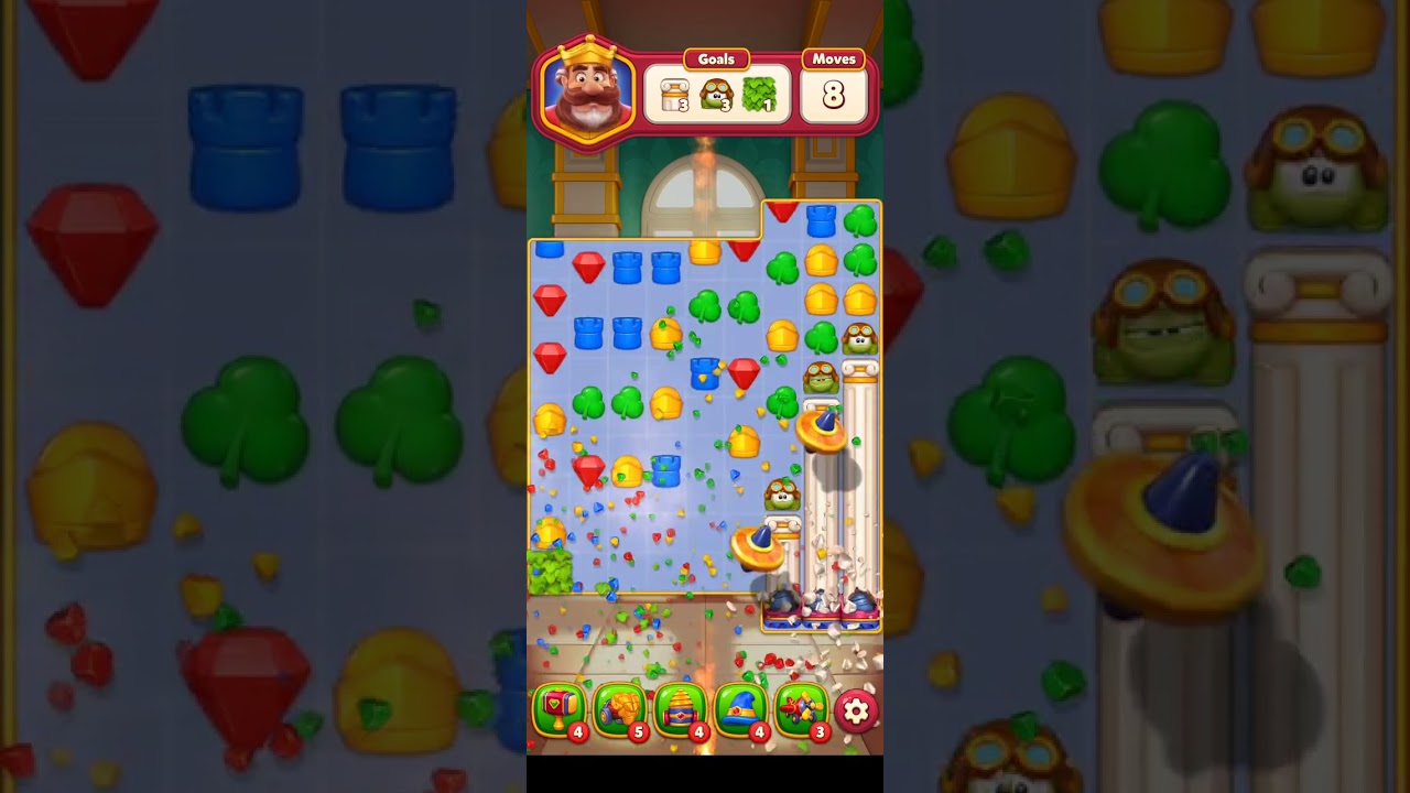 Royal Kingdom match 3 puzzle game solutions - No boost - level 55