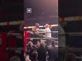 Unbelievable SCENES from the O2 as the two icons slug it out in a historic fight