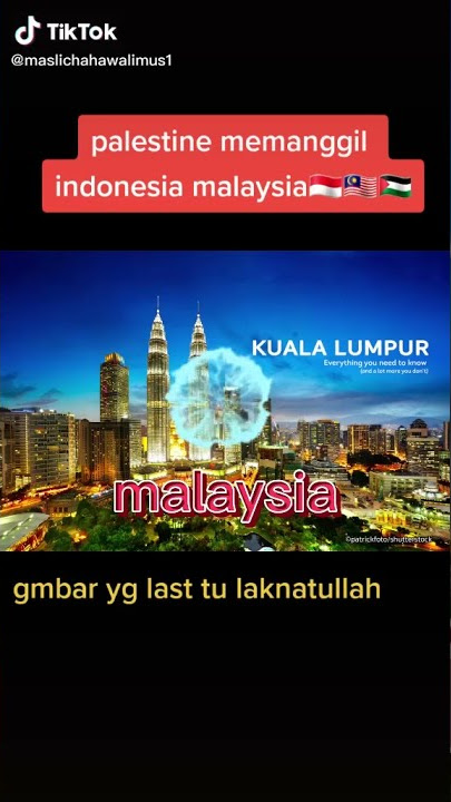 (tiktok) Malaysia and Indonesia stand with Palestine