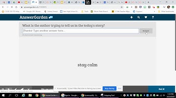 Answer Garden Tutorial - Student perspective