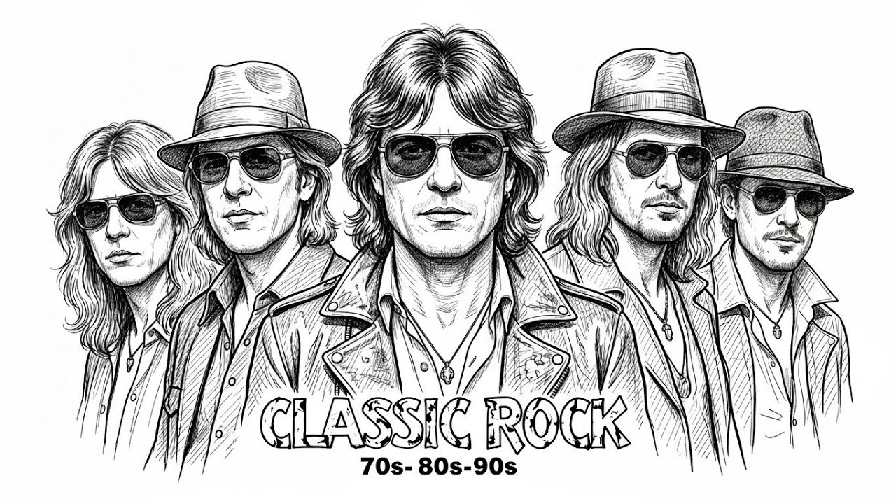 Aerosmith, Bon Jovi, AC/DC, Metallica, Nirvana, Queen 🔥 Classic Rock Songs 70s 80s 90s