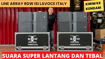 Chek Sound Dangdut Line Array RDW TARRA 210 // Meluncur ke Kendari #rdwprofessional