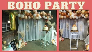 Boho Theme Birthday Party | Priscilla’s 1st Birthday | Boho Theme