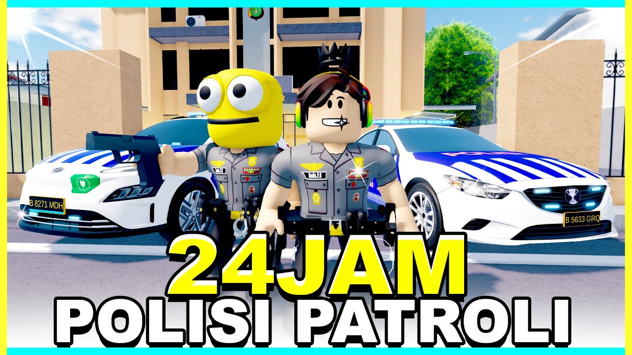24 JAM Jadi POLISI PATROLI di CDID! (Roblox CDID 🏡RP)