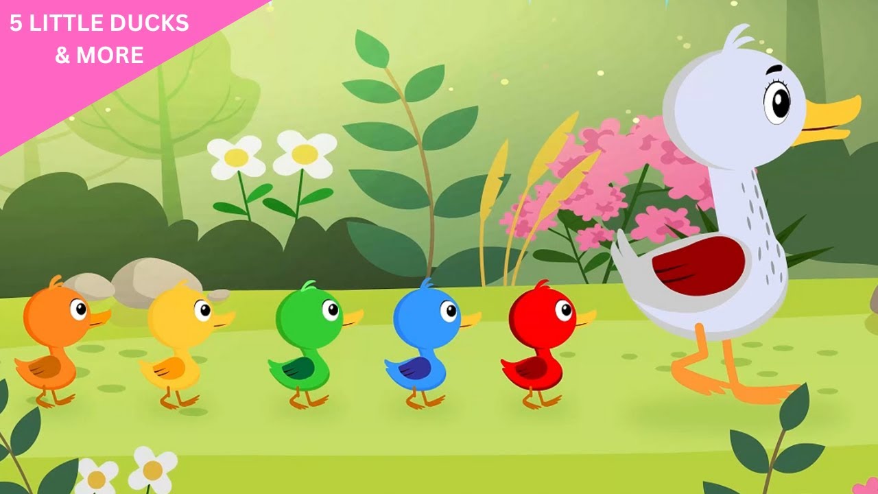 Five Little Ducks & More | Learn Colors & Counting | Nursery Rhymes for Kids USA