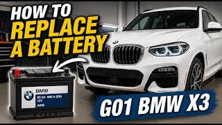BMW G01 X3 Battery Replacement. No start? Easy how to DIY