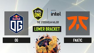 Dota2 - OG vs. Fnatic - Lower Bracket - Game 3 -  ESL One Stockholm 2022