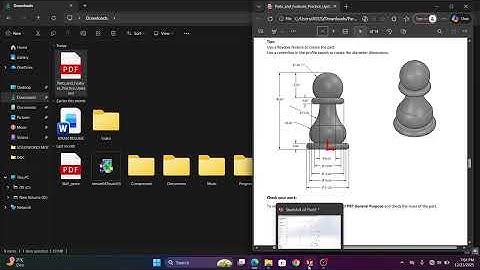 CHESS PAWN PIECE TUTORIAL | solidworks 2025 #revolve #boss #base #features #solidworksassembly