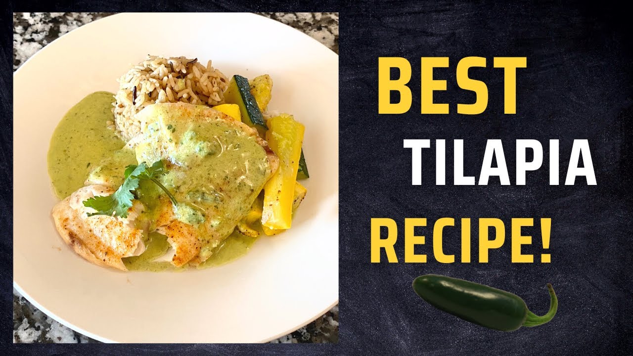 Baked Tilapia with Jalapeño Cream Sauce Fish Recipes! YouTube