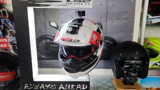 Ls2 Ff908 Strobe 2 Autox White Red