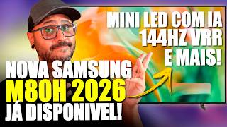 Nova TV SAMSUNG M80H - A MELHOR MINI LED da NOVA LINHA de TVS SAMSUNG SAIBA TUDO!