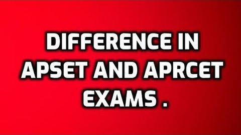 apset 2020 and Aprcet difference #think01_apset . telegrm - @apset_ugcnet_think01