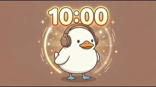 10 Minute Timer 🦆 Study Timer for Classroom Focus Soft Music