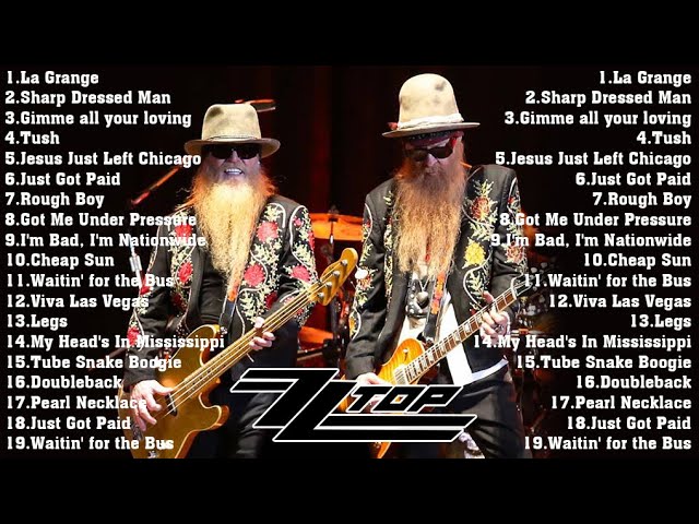 洋楽 T.O.P. ZZ Top Greatest Hits Playlist - ZZ Top Best Songs Full Album - YouTube