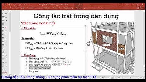 Bài 41 Đo bóc khối lượng trát tường ngoài nhà