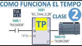 COMO FUNCIONA EL TEMPORIZADOR TP ||PLC, TIA PORTAL CLASE #2 screenshot 2