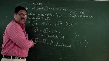 NARAYANA SCHOOLS OLYMPIAD VII MATHS TYPES OF SURDS BASED ON ORDER