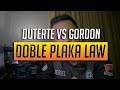 DOBLE PLAKA LAW - Duterte vs Gordon | Sniper 150 Chassis Crack REASON