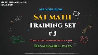 Celebrity Training set 3. Detailed analysis. The most important questions of SAT 2024  Profile