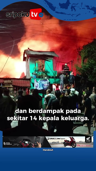 Kebakaran di Kertapati, Palembang, Delapan Rumah Warga Ludes Terbakar