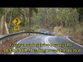 Scenic drive on a foggy morning in the adelaide hills heading towards lobethal south australia