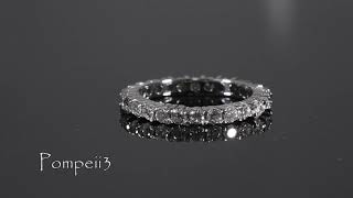 Diamond Eternity Wedding Ring 14k White Gold by Pompeii3