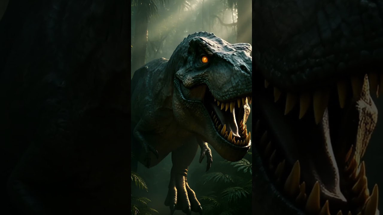 Hyper-Realistic T-Rex Roar in Jungle | Cinematic Dinosaur Encounter 