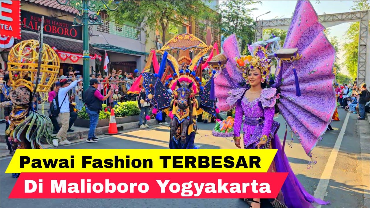 PAWAI FASHION TERBESAR DI MALIOBORO YOGYAKARTA JOGJA FASHION CARNIVAL 2025 | WISATA JOGJA TERBARU