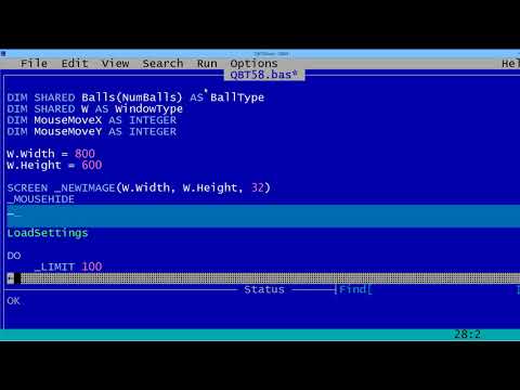 QBasic Tutorial 58 - Making A Screen Saver For Windows - QB64