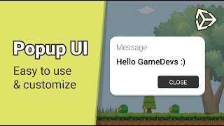 Unity Tutorial - Easy Popup integration - Free Package