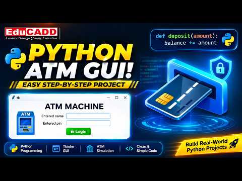 Python Tkinter Tutorial: How to Build an ATM GUI Application Step-by-Step