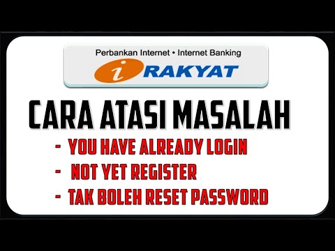 Cara Atasi Masalah iRakyat Not yet register & You Have Already Login