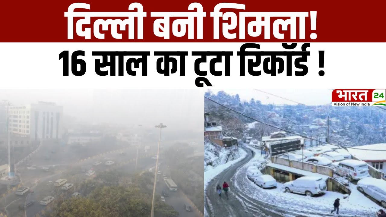 Delhi Weather Update : Delhi बनी Shimla, 16 साल का रिकॉर्ड टूटा | Cold Wave Alert