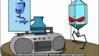 Animationsfilm Über Viren, Würmer Und Andere Gefahren Im Internet